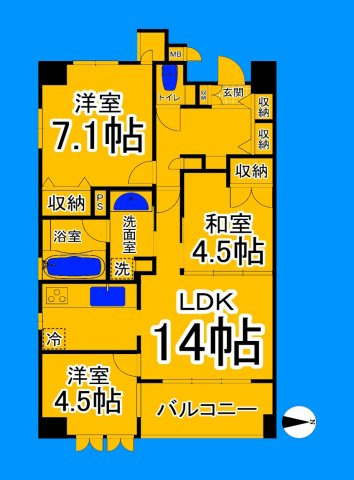 間取り：227106043072