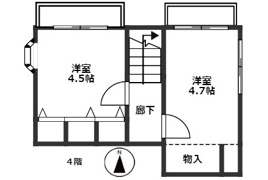 AN町屋ハイツの間取り