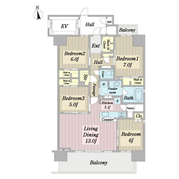 高松市番町2丁目 15階建 築3年のイメージ
