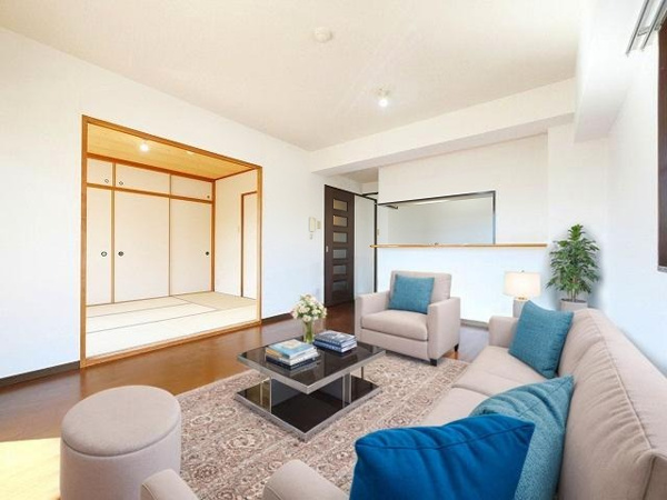 グリーンコーポ東生駒の居間
