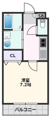 プルメリア東正雀の間取り