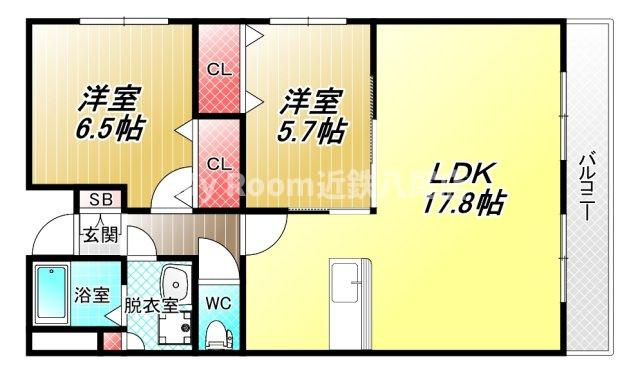 間取り：227104438784