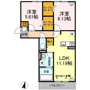 FOREST HILLS B棟の間取り