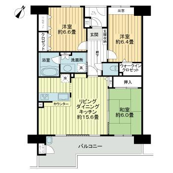 ライオンズマンション貝塚モリスの間取り