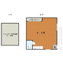 秋津町秋田倉庫付事務所の間取り