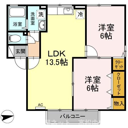 メゾンシャルム木太　A棟のイメージ