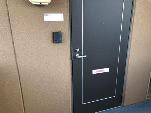 ハイツ南丸の内の玄関