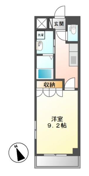 ハイツ南丸の内の間取り