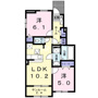 糟屋郡篠栗町中央のアパートの間取り