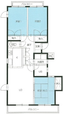 牛久ロイヤルレジデンスDI型のイメージ