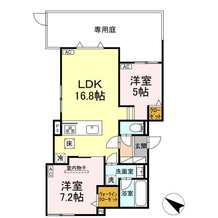 【Euzak Residence Gifu Westの間取り】