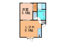 わんわんハイツⅡの間取り