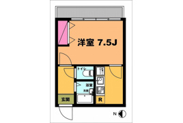 月村マンションNo.1の間取り