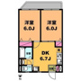 月村マンションNo.22の間取り