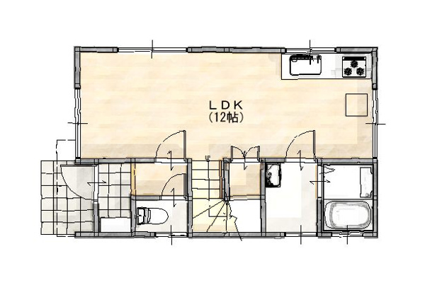【小川新町エスティームB号棟の間取り】