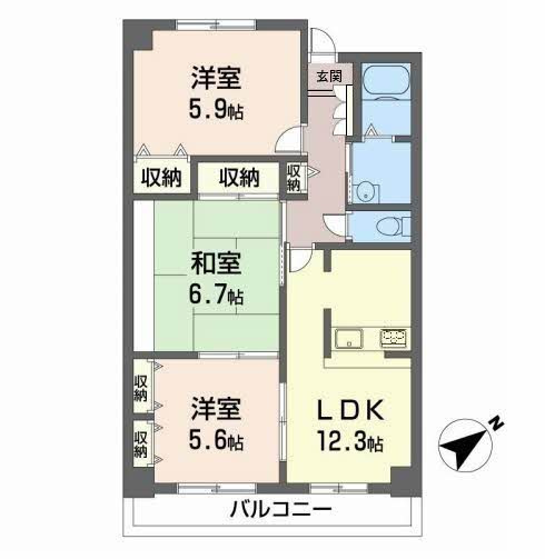 間取り：227103147839