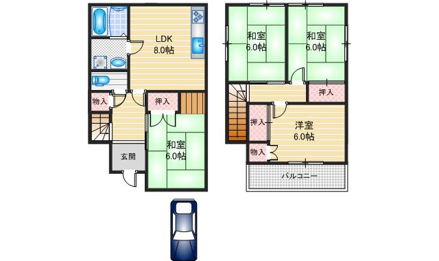 間取り：227104136474