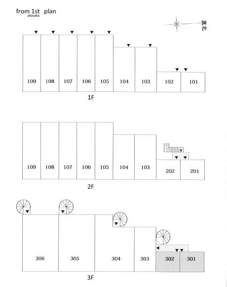 【From 1st AKASAKA デザイナーズレジデンス メゾネットタイプの地図】