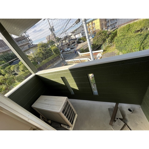 サテライトハイツ渡鹿のバルコニー