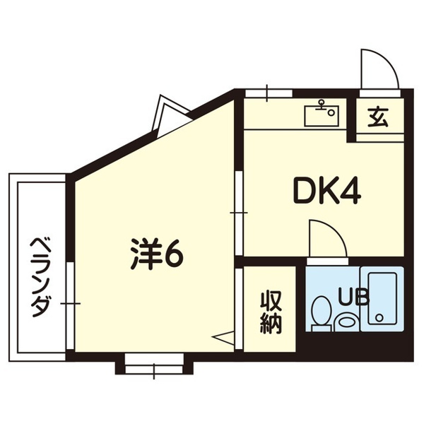 サテライトハイツ渡鹿の間取り