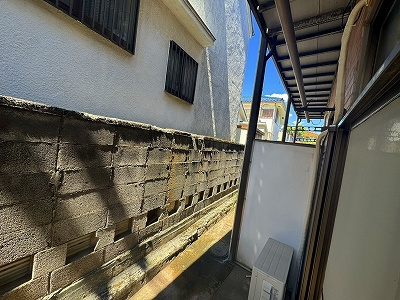 リバーストンコーポA棟のバルコニー