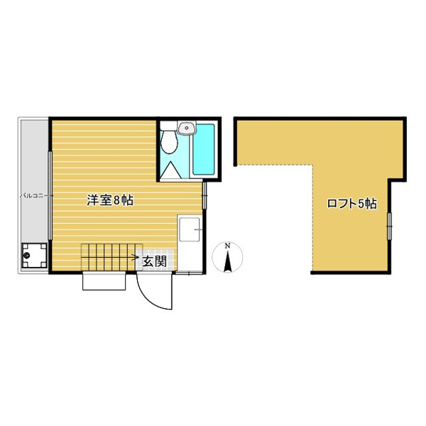 リバーストンコーポA棟の間取り