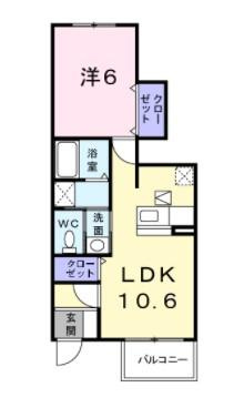 パストラルメゾン　Bの間取り