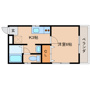 橿原市内膳町のアパートの間取り