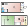 蛍池南町2丁目テラスハウスの間取り