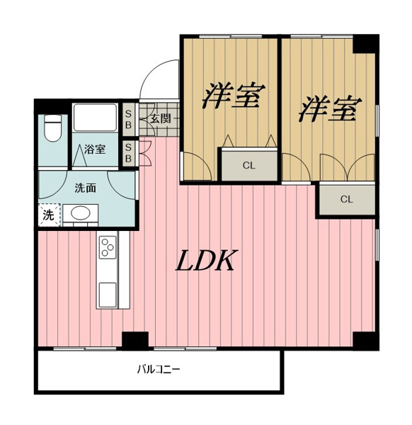 白樺フラッツの間取り