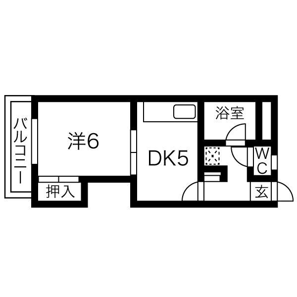 福岡市南区大楠のマンションの間取り