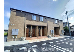 直方市大字感田のアパートの外観