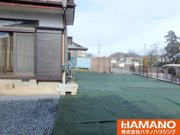 【折本戸建ての庭】