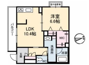 【ベレオ２２の間取り】