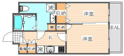 グランフォーレ箱崎アネックスの間取り
