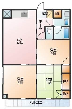 間取り：224007303686