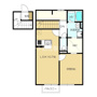 SKY　BLUE本館Aの間取り