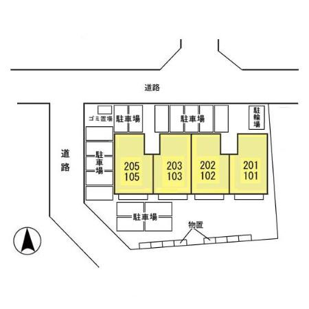 セジュールさくら館の区画図