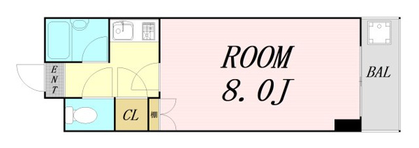 モリビル京橋　仲介手数料無料の間取り
