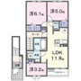 ハピネスⅡの間取り