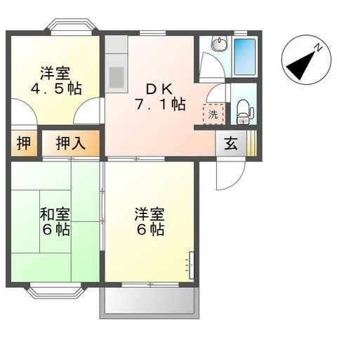 西坂ハイツＢ棟のイメージ