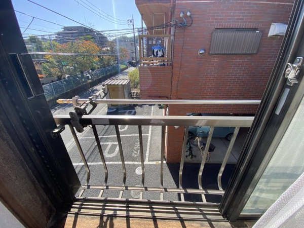 宝角アパートのバルコニー