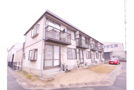 岡山市北区平野のアパートの外観