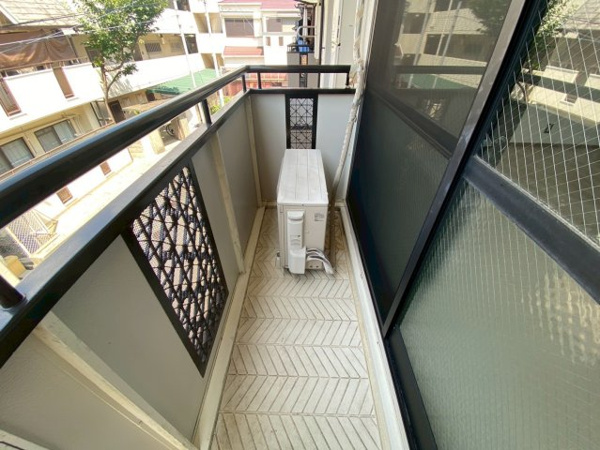 ハートヒルズ荒田のバルコニー