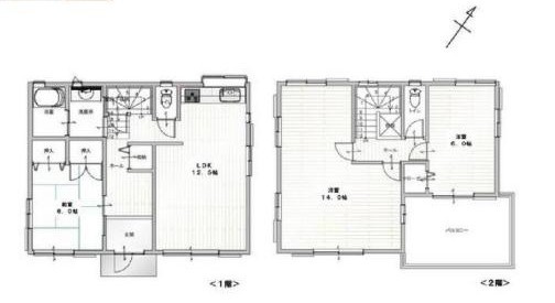 2階の洋室を間仕切れば4LDｋとしても使用できます