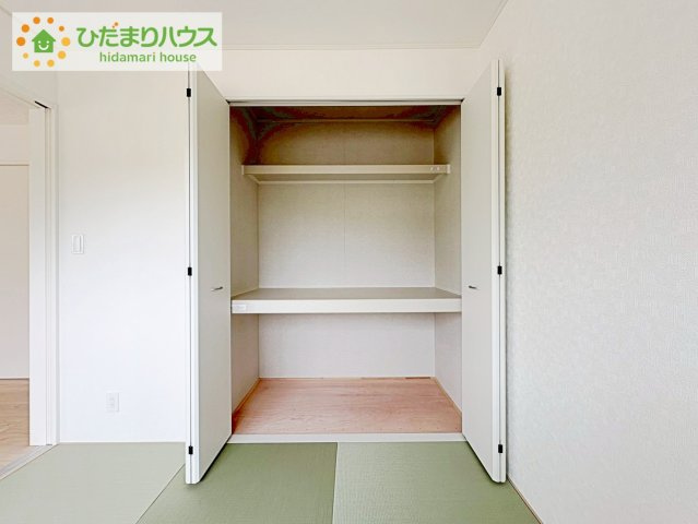 和室にも大容量のクローゼット完備！　お布団やお子様のおもちゃなどがスッキリ収納できますね(^^♪