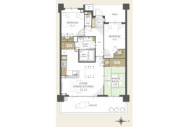 プラウド大宮日進の間取り