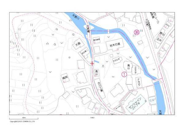 【新造成地　矢野東7丁目　建築条件ナシ の地図】