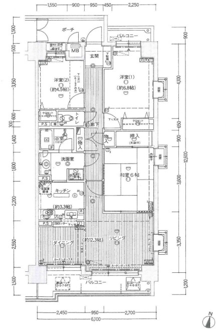 間取り：328000621476