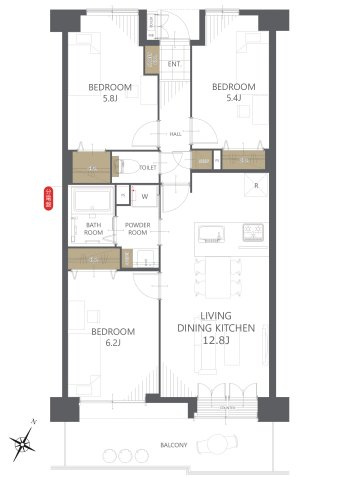 間取り：304000323443